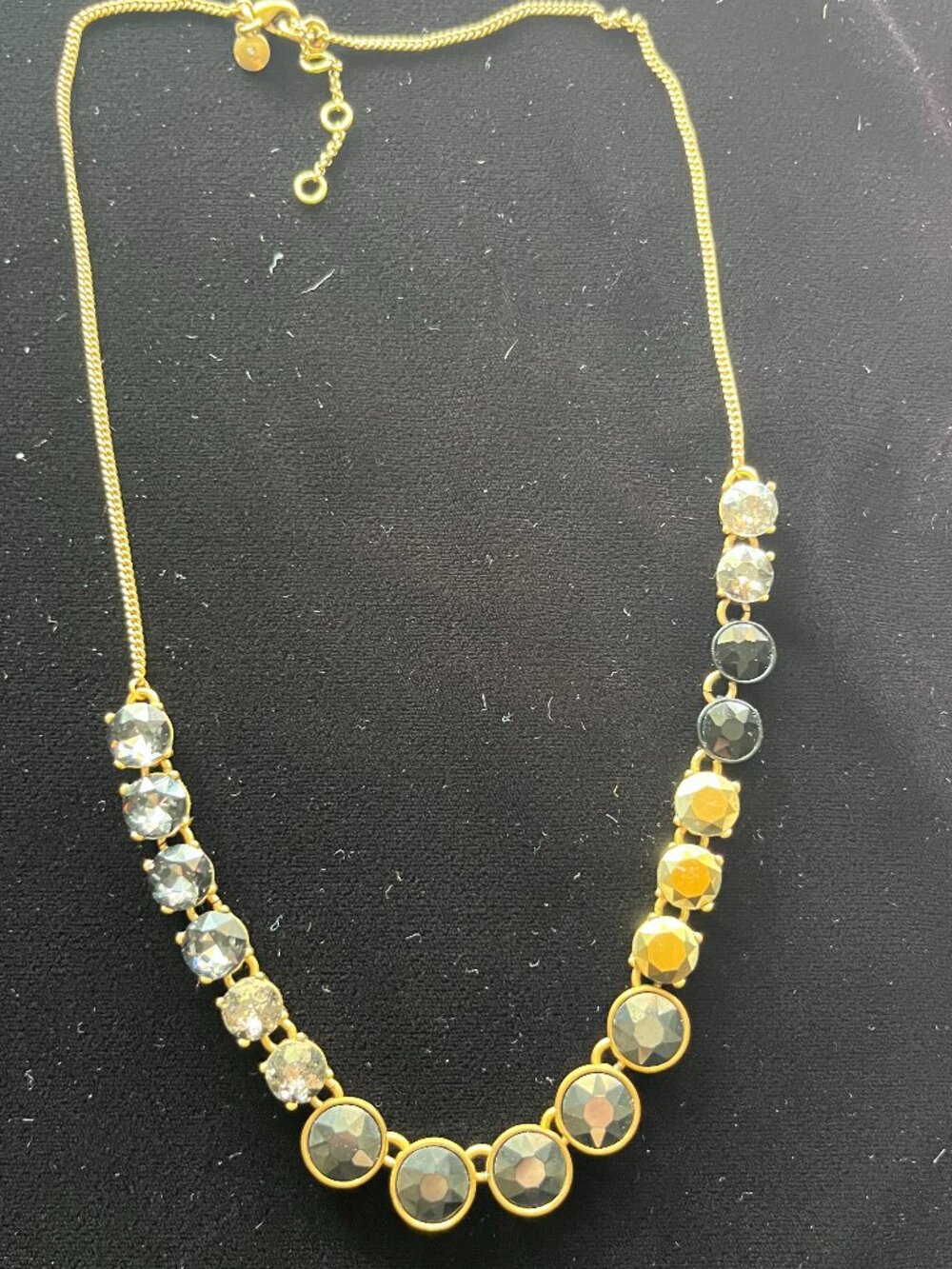 JCrew Black Bronze Brulee Mix necklace